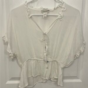 White Blouse Women’s Size Medium
